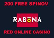RABONA Casino – 200 Free spinov