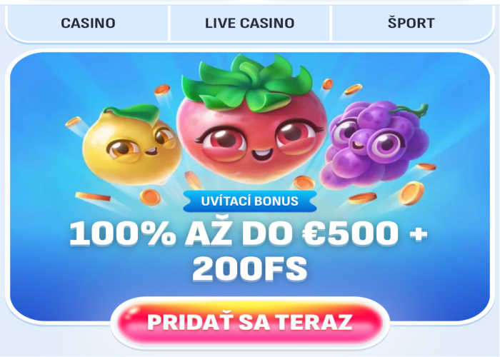 NOmini bonus za registráciu